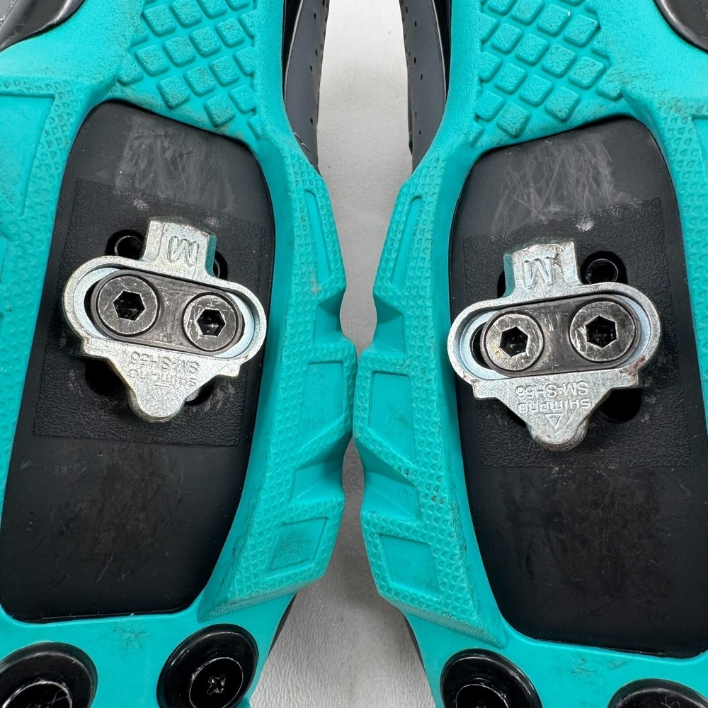 Giro Riela RII Cycling Shoes WOMENS Gray Blue Hook & Loop Close SIZE 8.5 - Picture 9 of 16